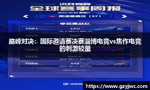 巅峰对决：国际邀请赛决赛淄博电竞vs焦作电竞的刺激较量